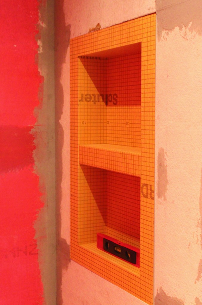 We Dry-Fit our Soap Dish in Place