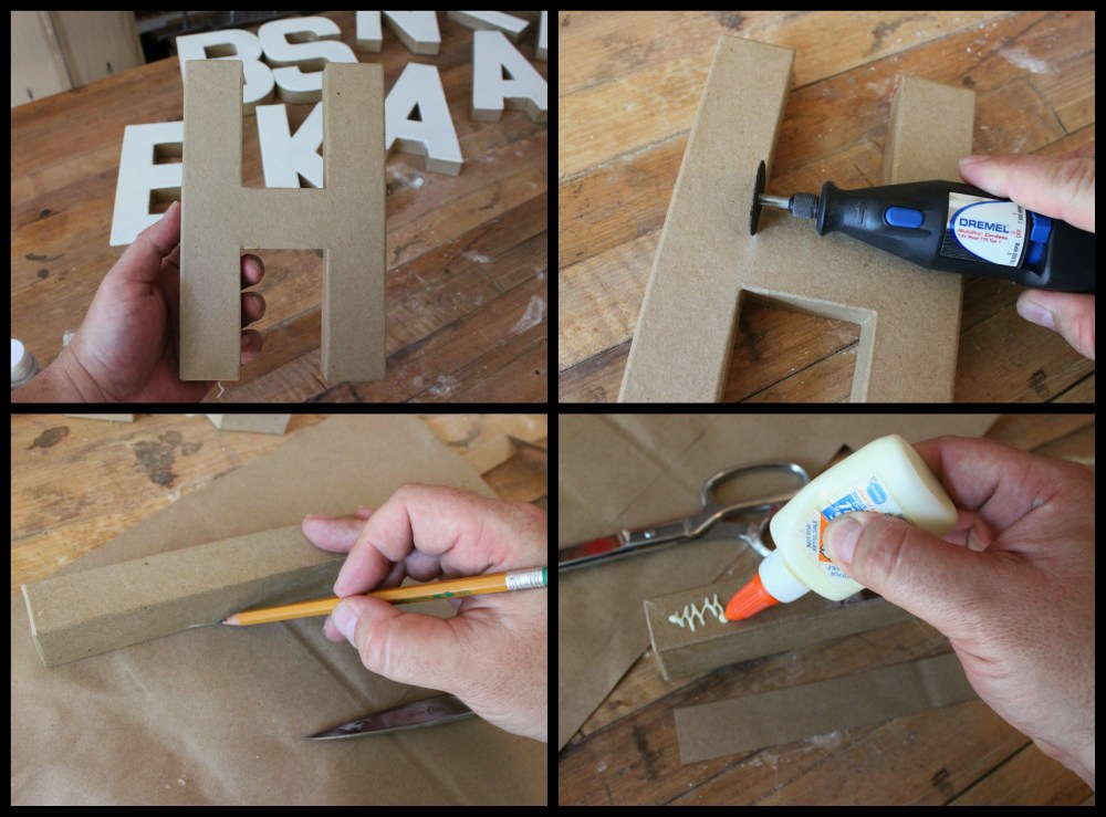 Making an I from an H Collage