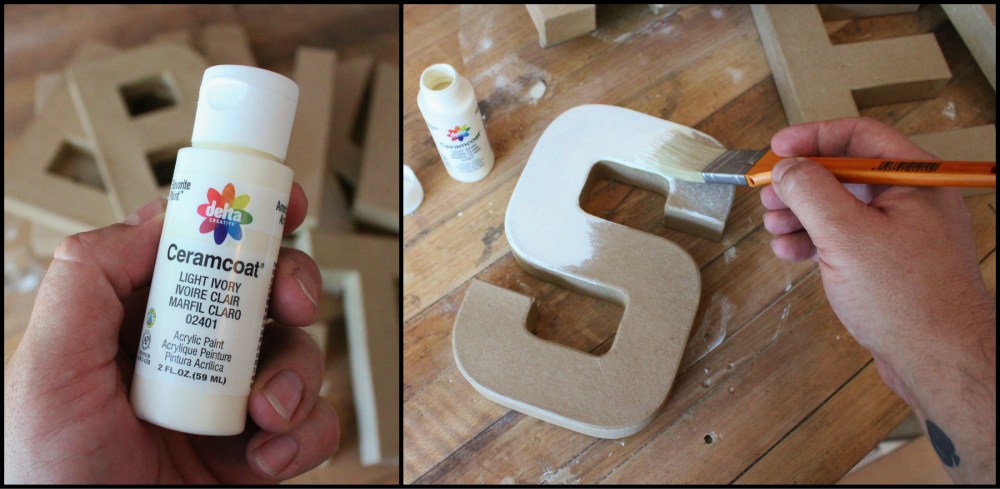 Paint  the Fronts Light Ivory Collage