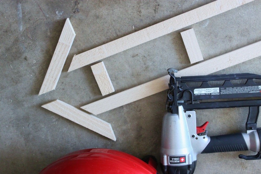 Use a Brad gun to Attach the Arrow Shape