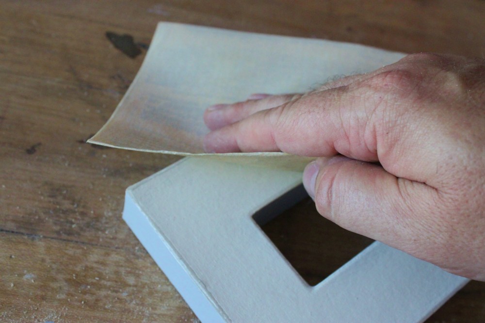 Use a Softer Sandpaper for the Cardboard