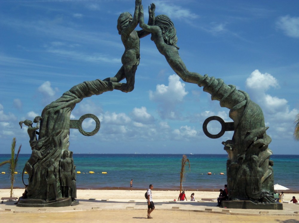 Portal Maya Sculpture in Playa del Carmen