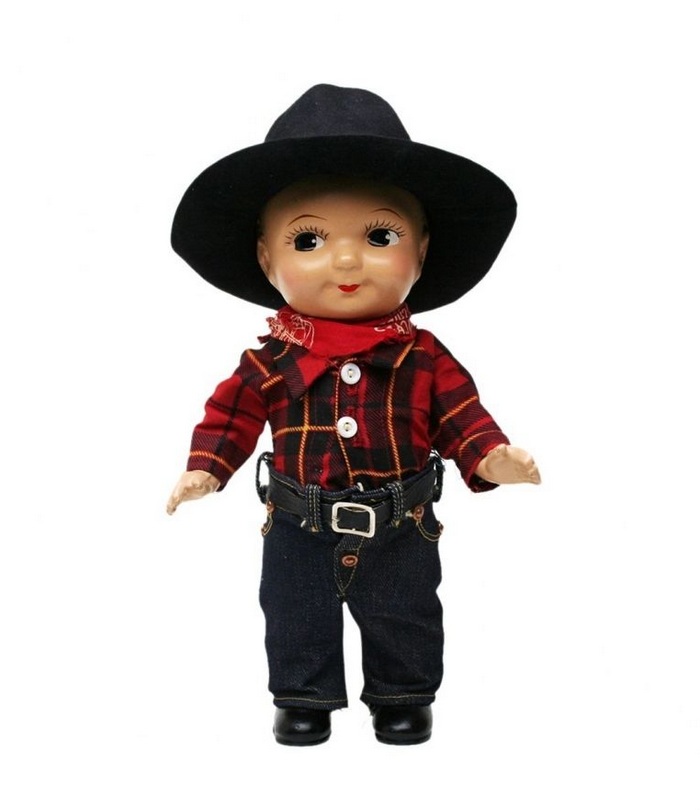 Buddy Lee Doll in Red Plaid Shirt