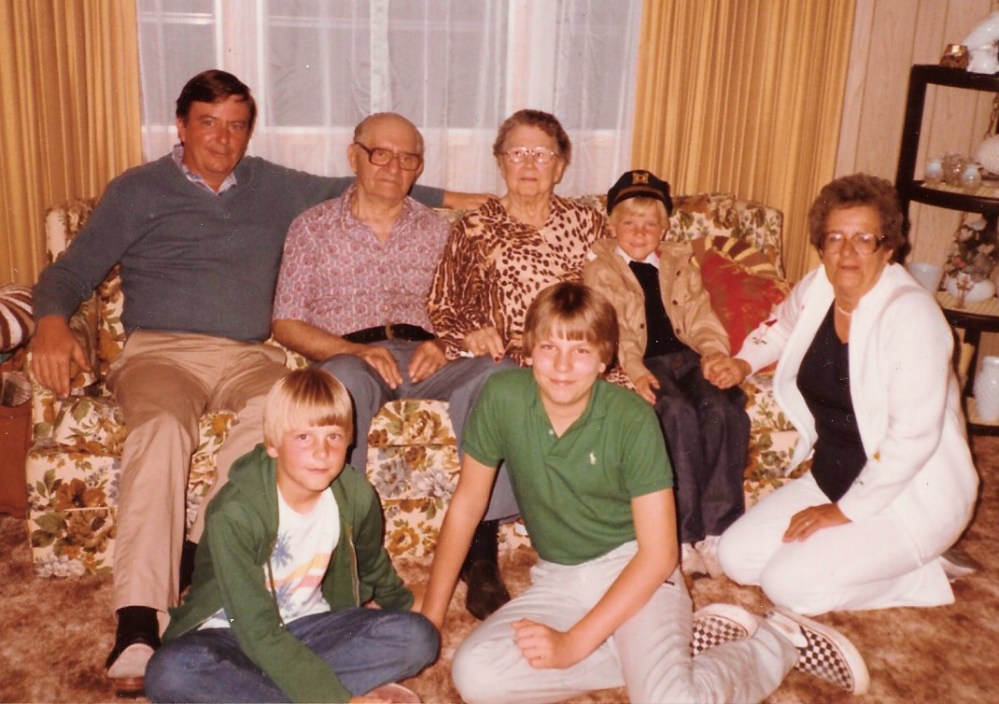 Me, My Vans, and my brothers with Great Grandparents