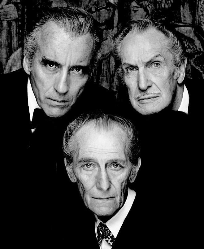 The Bat Pack Christopher Lee, Vincent Price, Peter Cushing