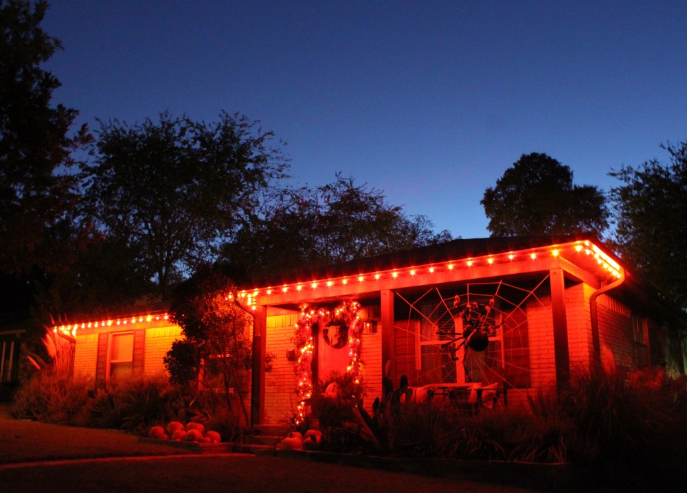 The Cavender House at Haloween Twilight