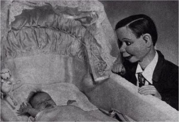 Ventriloquist Dummy with a Helpless Abby