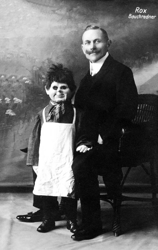 Ventriloquist with his Butcher Child Doll