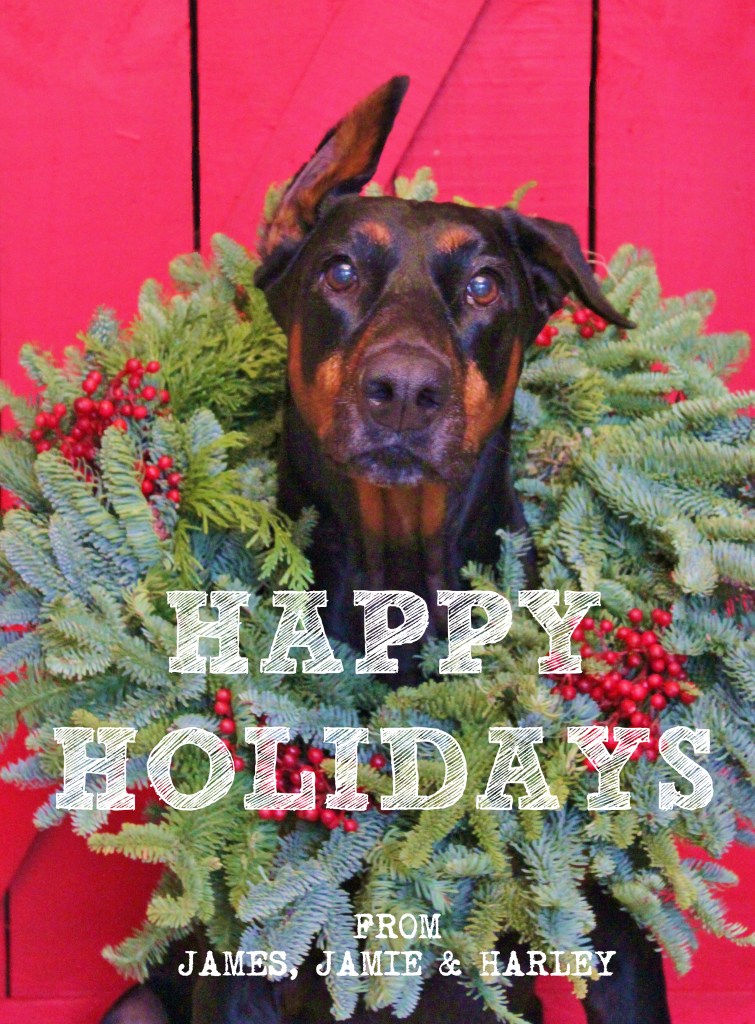 Happy Holidays from Harley Davidson in the Christmas Wreath2