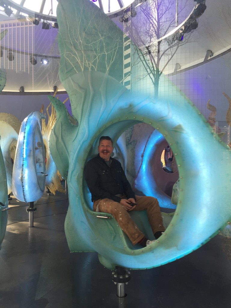 James in the Big Fish of the Seaglass Carousel