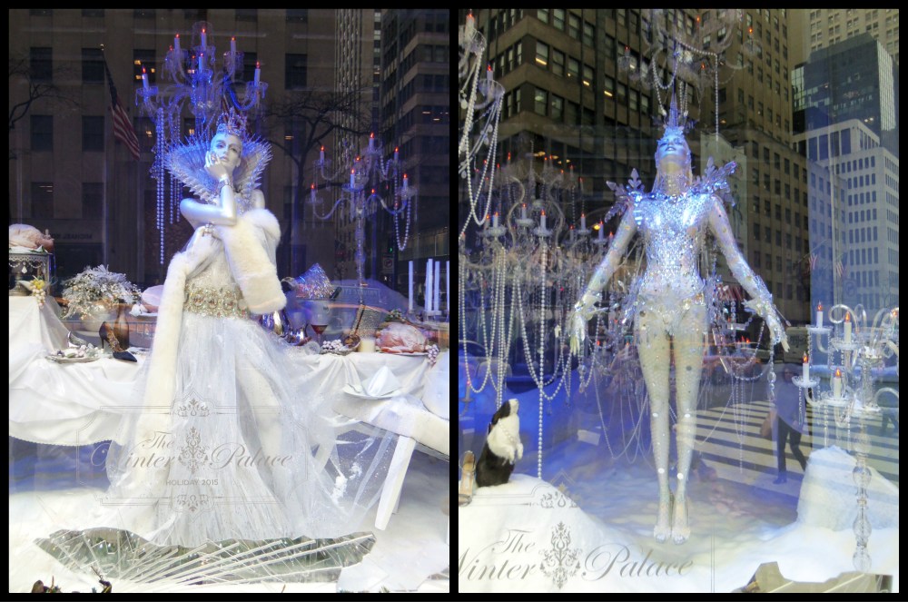 Saks Fifth Avenue Winter Palace Holiday Windows Collage