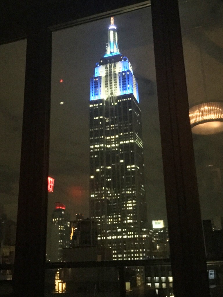 View of the Empire State Building from our Hotel BAr