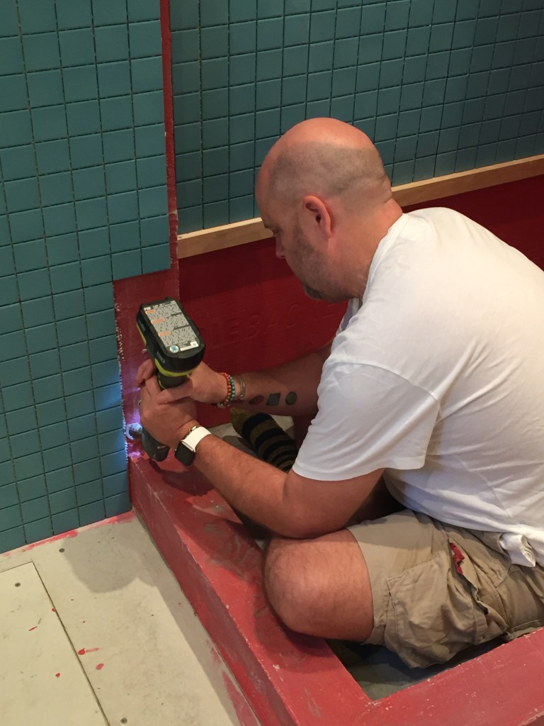 Jamie Sanding out a Few Rough Spots