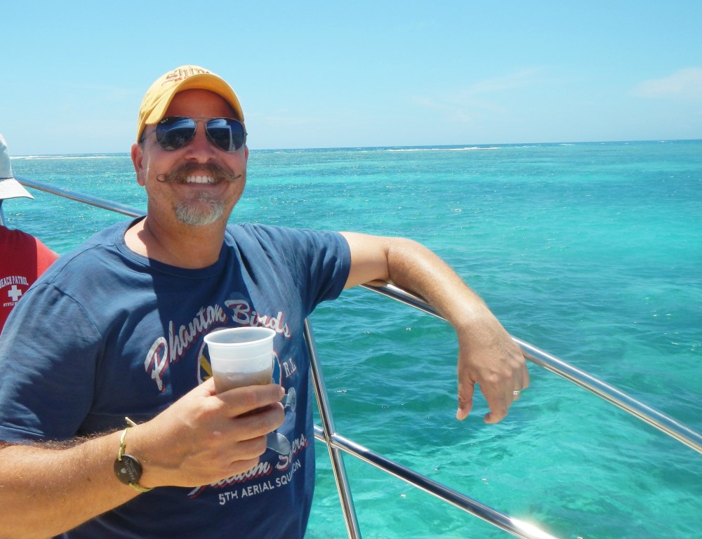 James on the Deck with Rum and Coke