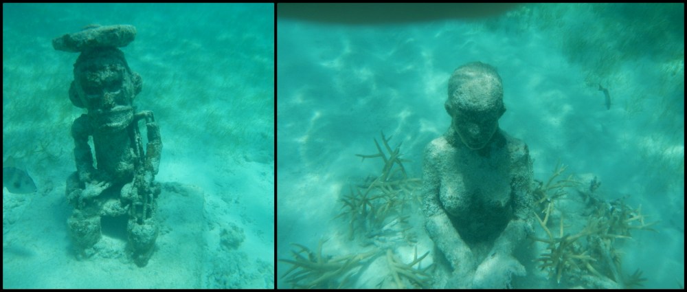 Sunken Statue Garden Collage