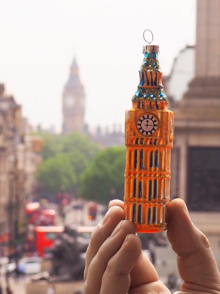 Big Ben Glass Christmas Ornament