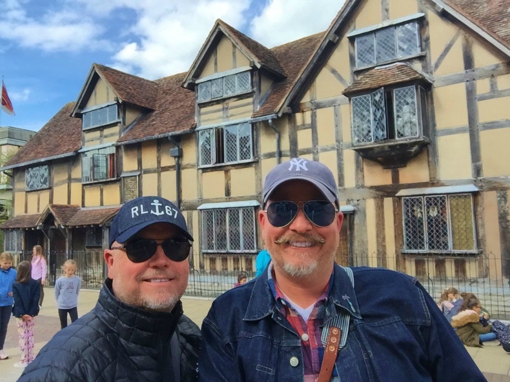 The Cavender Boys at Shakespear's Birth House.JPG