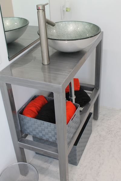 Vanity in Rodd Grey's Guest Bath