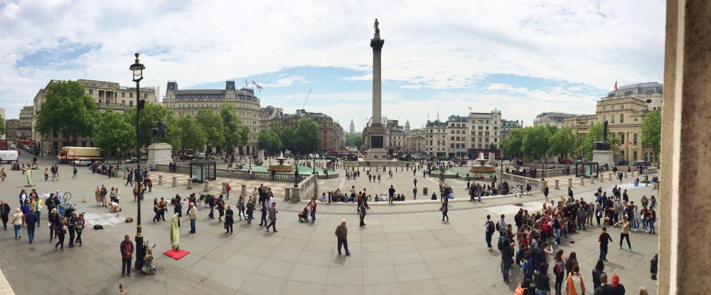 Wide Shot of Trafalgar Square