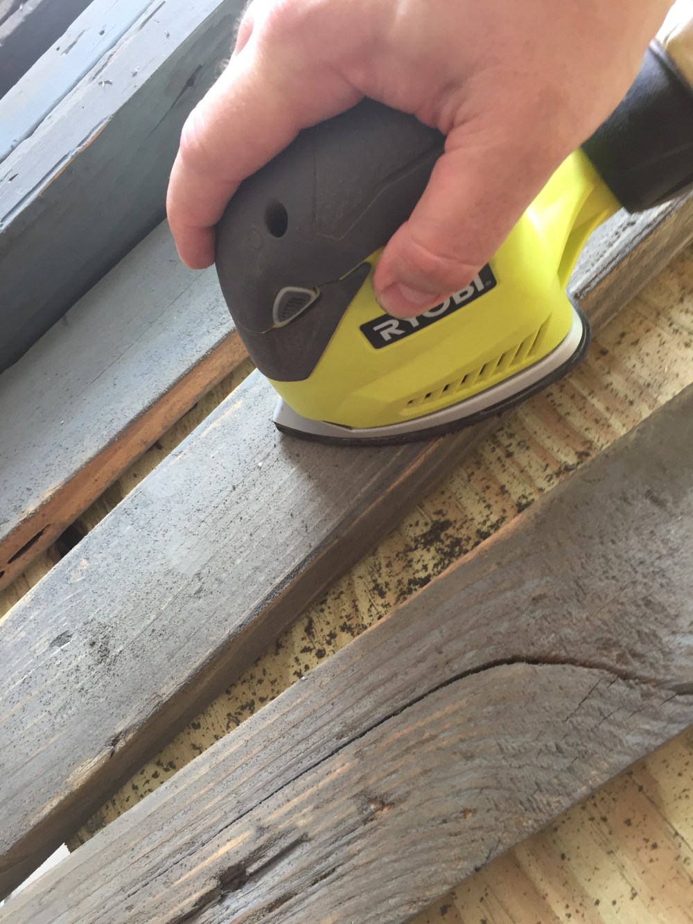 A Heavy Grit Sandpaper will Remove Most of that Stain