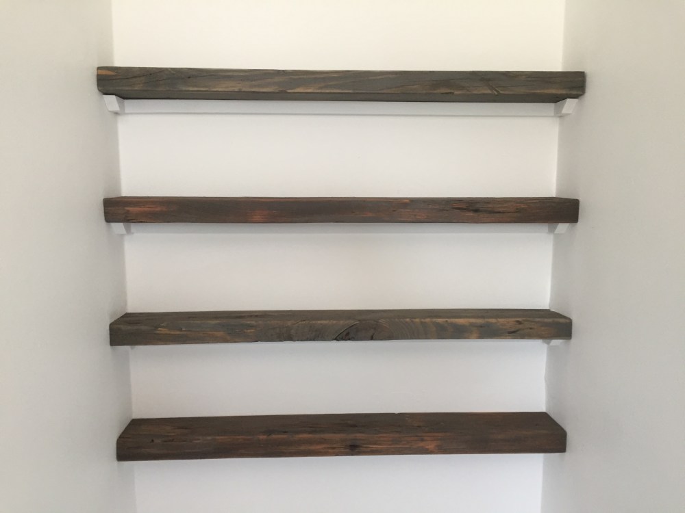 My Reclaimed Shelves in Place