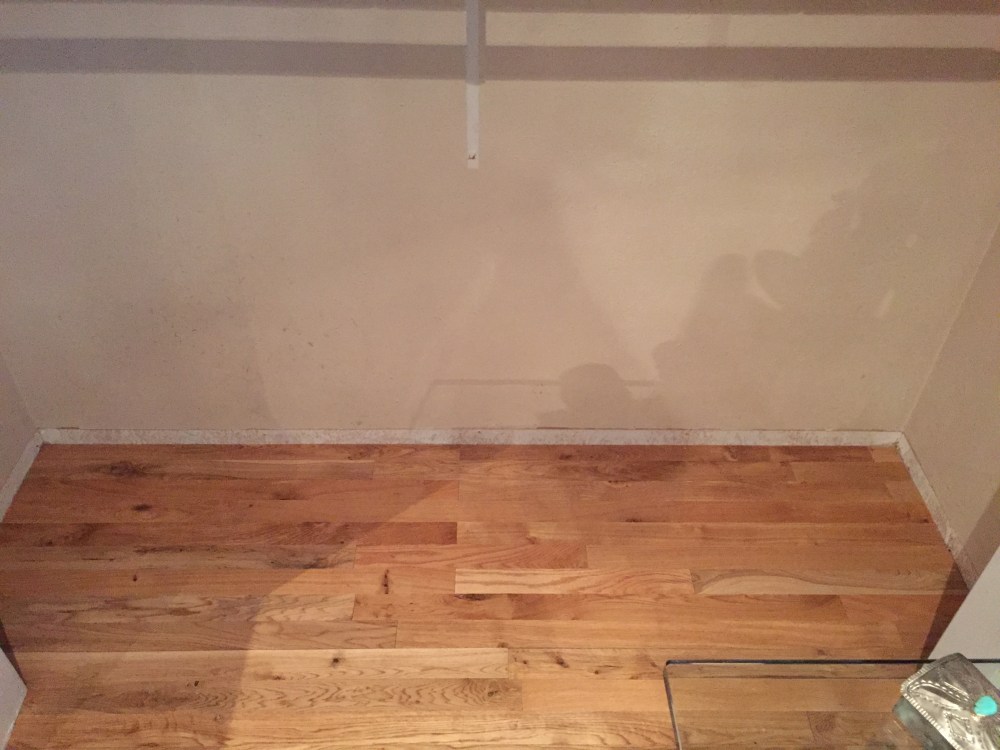 The Replaced Wood Floor in the Master Closet