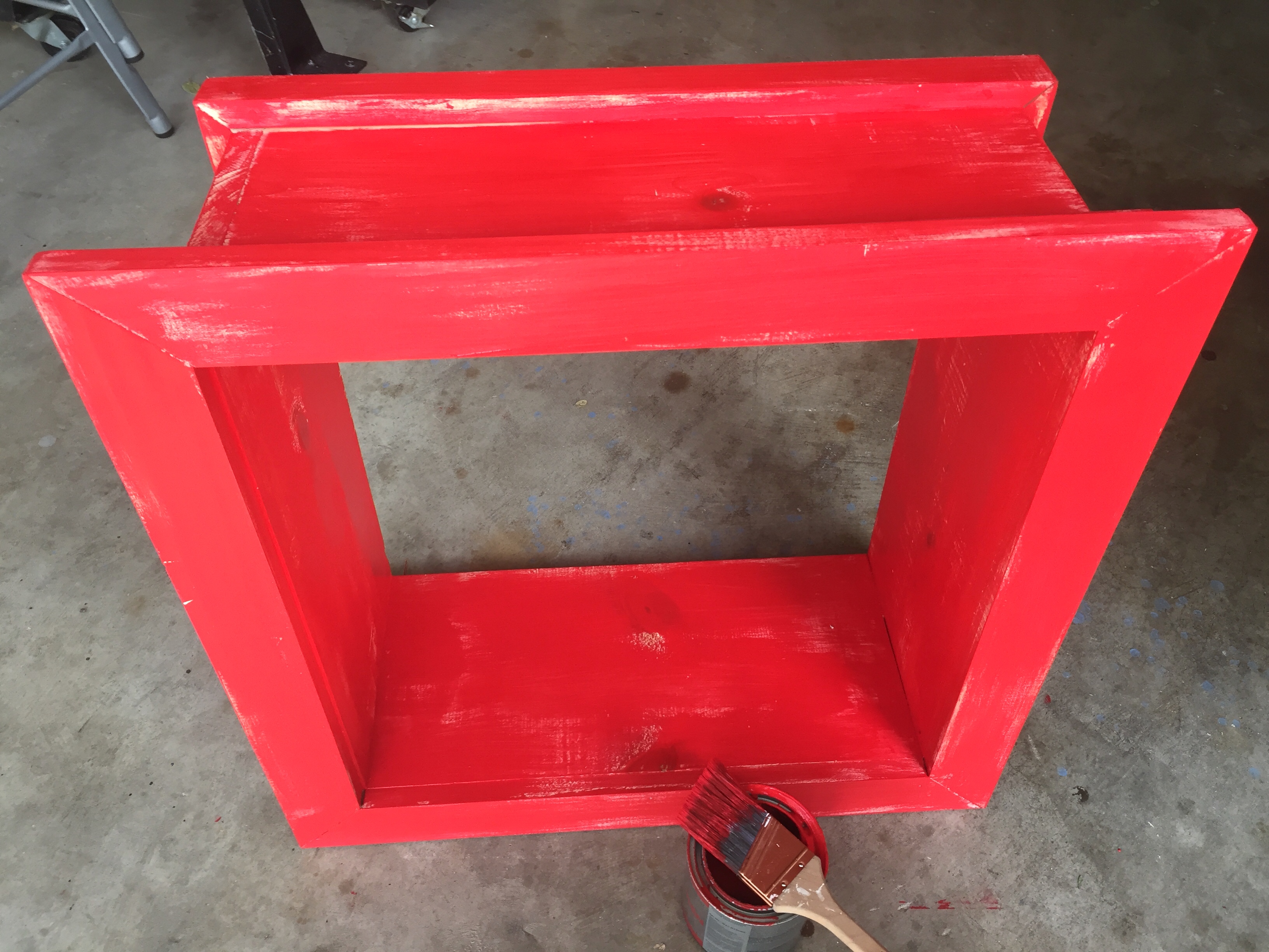 Finished Box Drybrushed Red