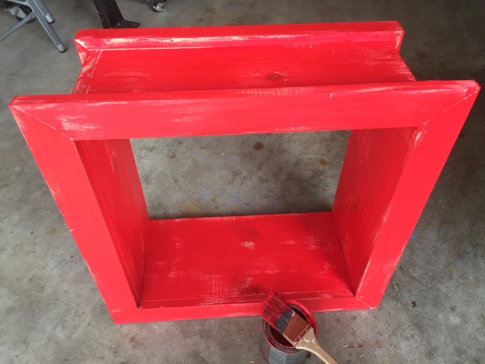 Finished Box Drybrushed Red