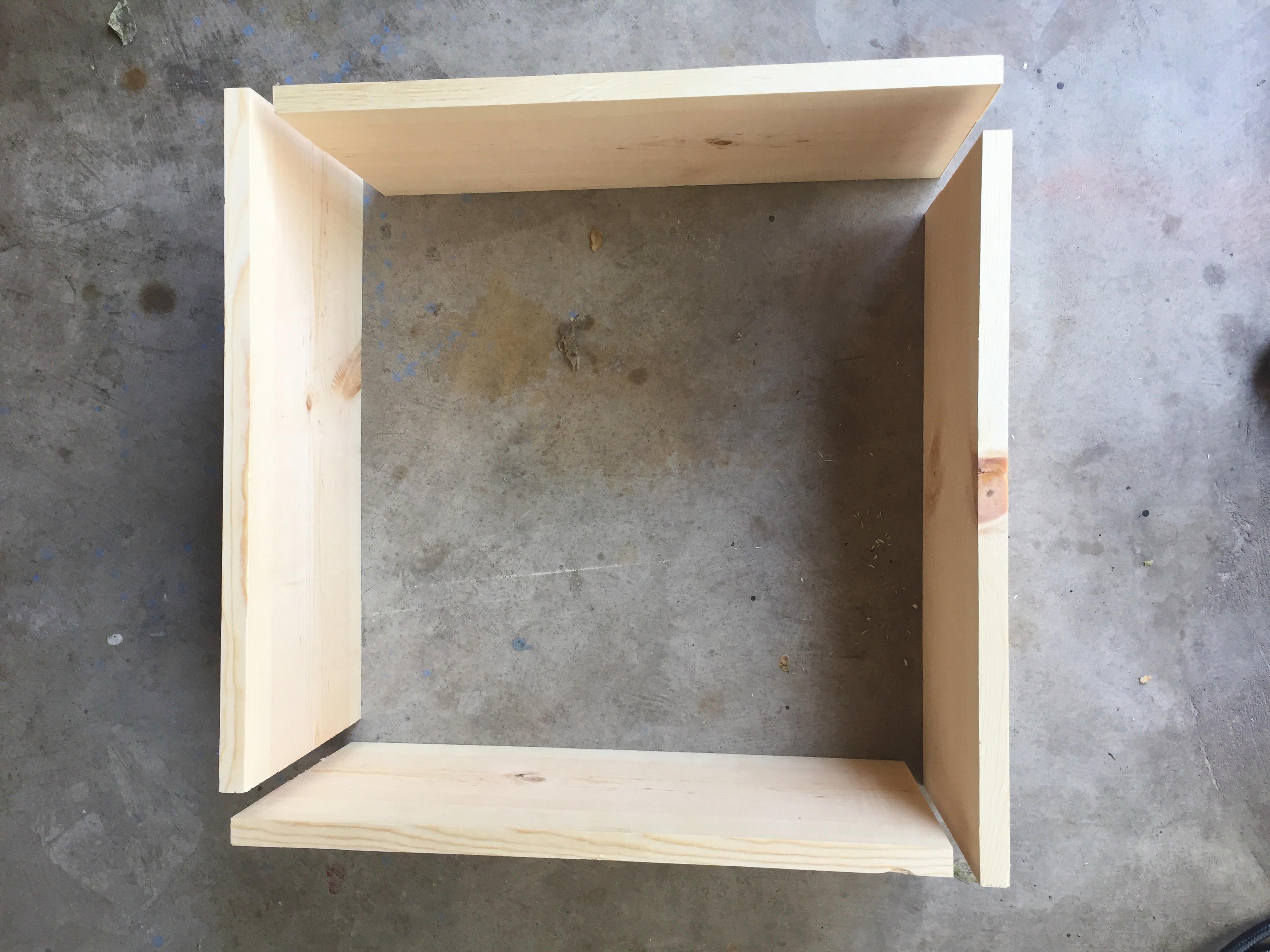 Start with 4 Pieces of 20 inch Pine