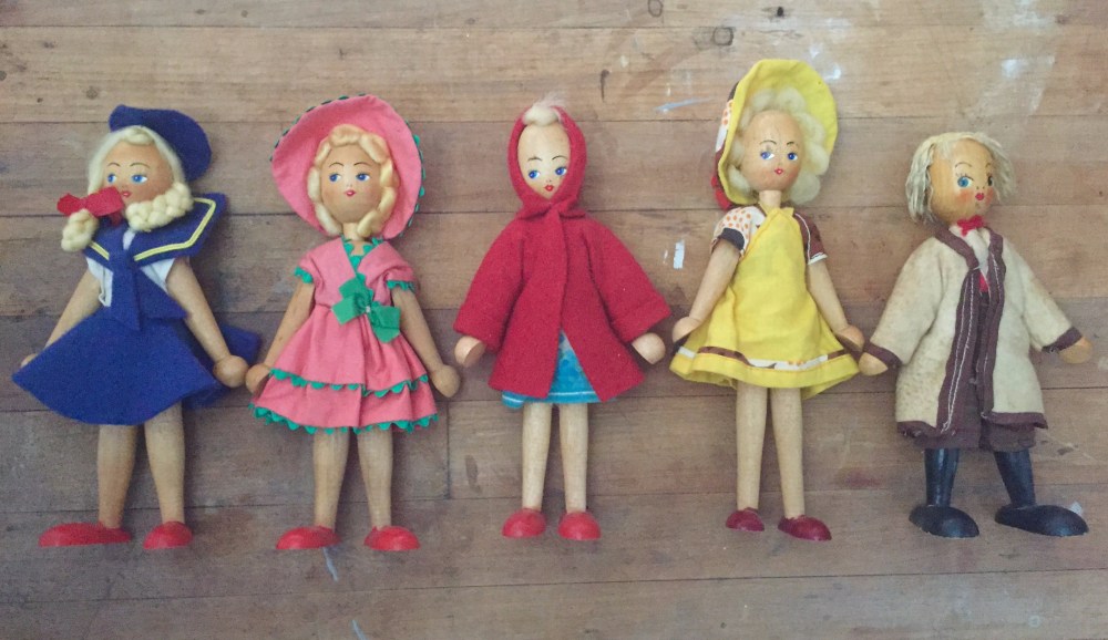Old Wooden Polish Dolls