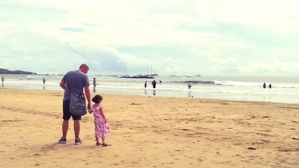 James and Maddie on Playa Tamarindo