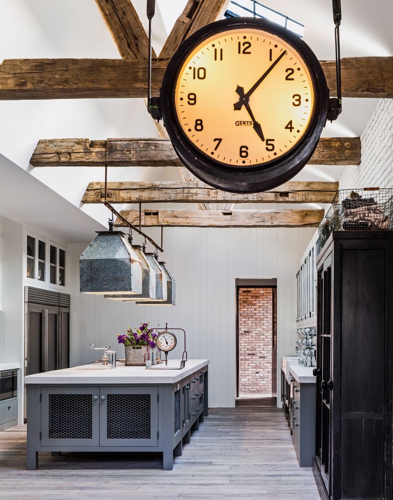 Vintage Factory Clock in the House that Pinterest Built