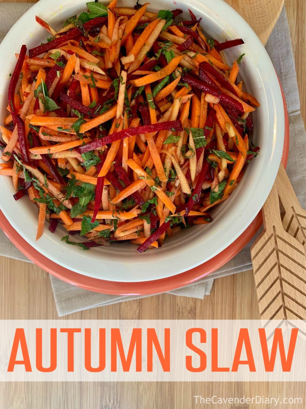 Autumn Coleslaw from the Cavender Diary Boys