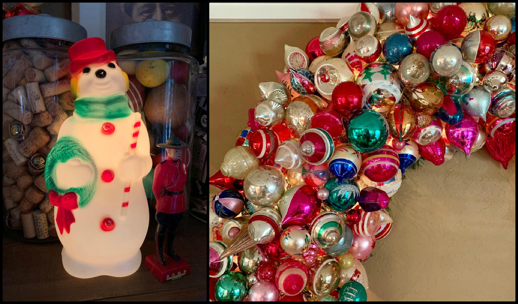 Big Wreath in the Living Room Collage