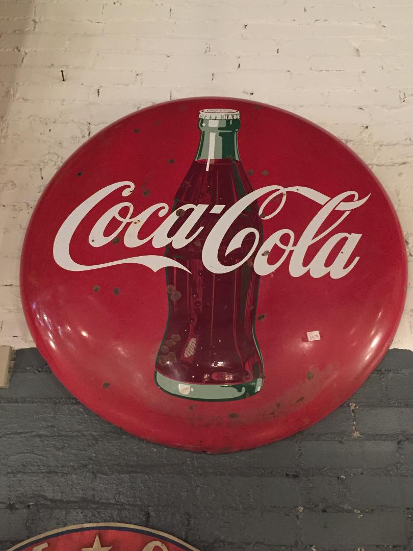 Coca Cola Button Sign
