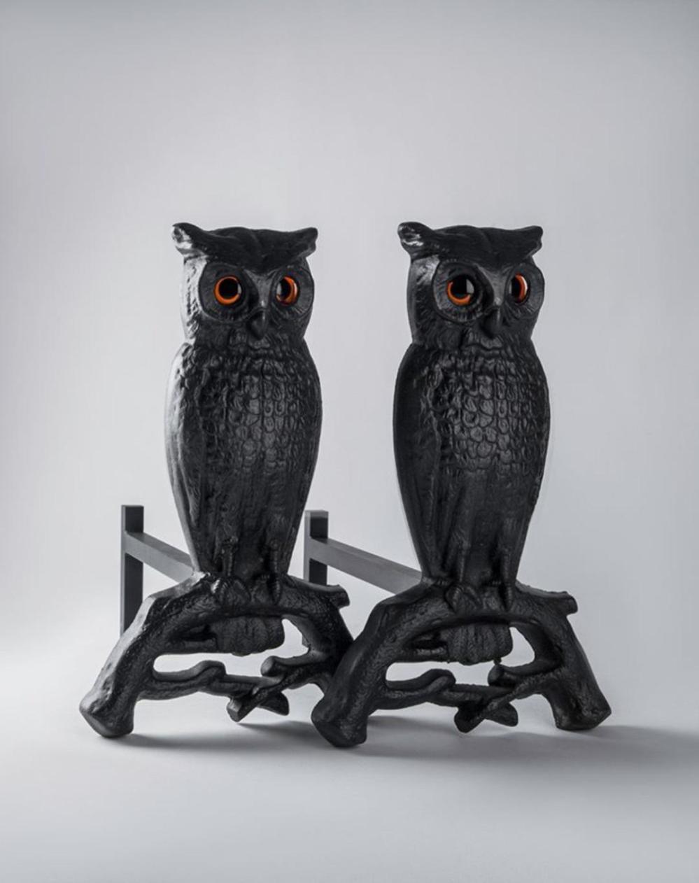 Owl Andirons