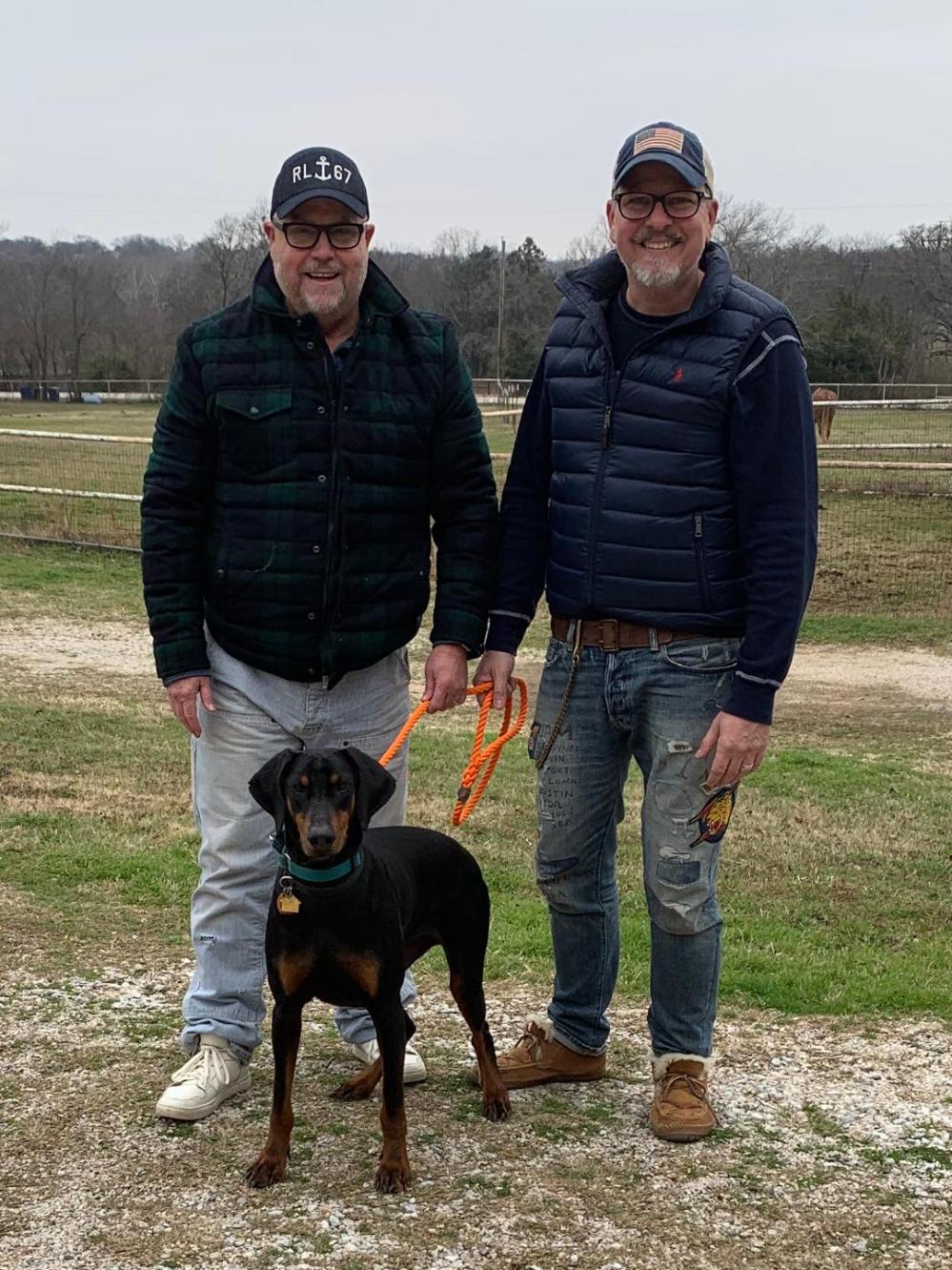 jamie and james with logan on his first day