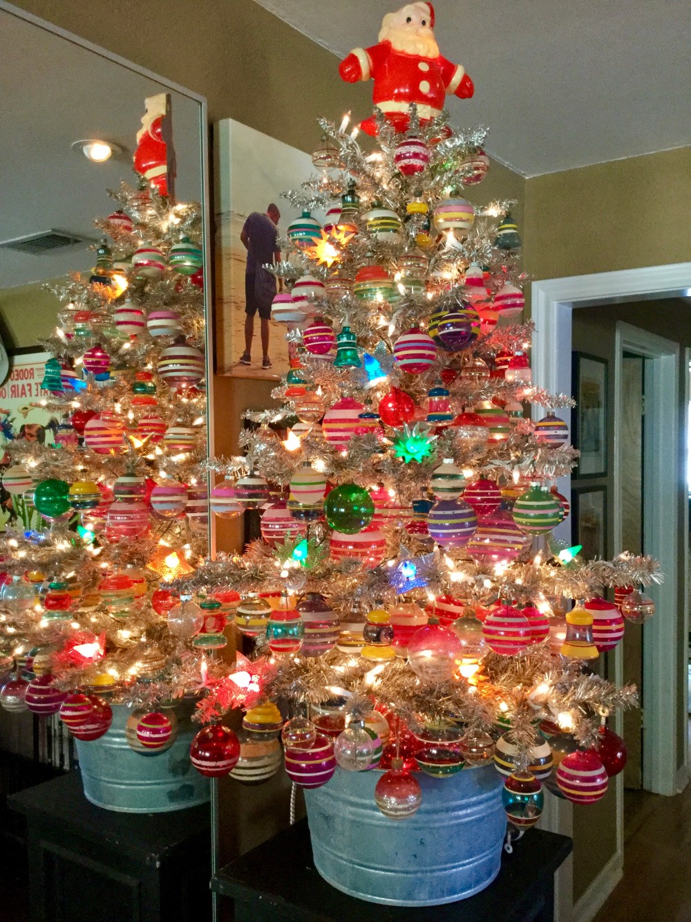My 1940's Unsilvered Ornament Tree
