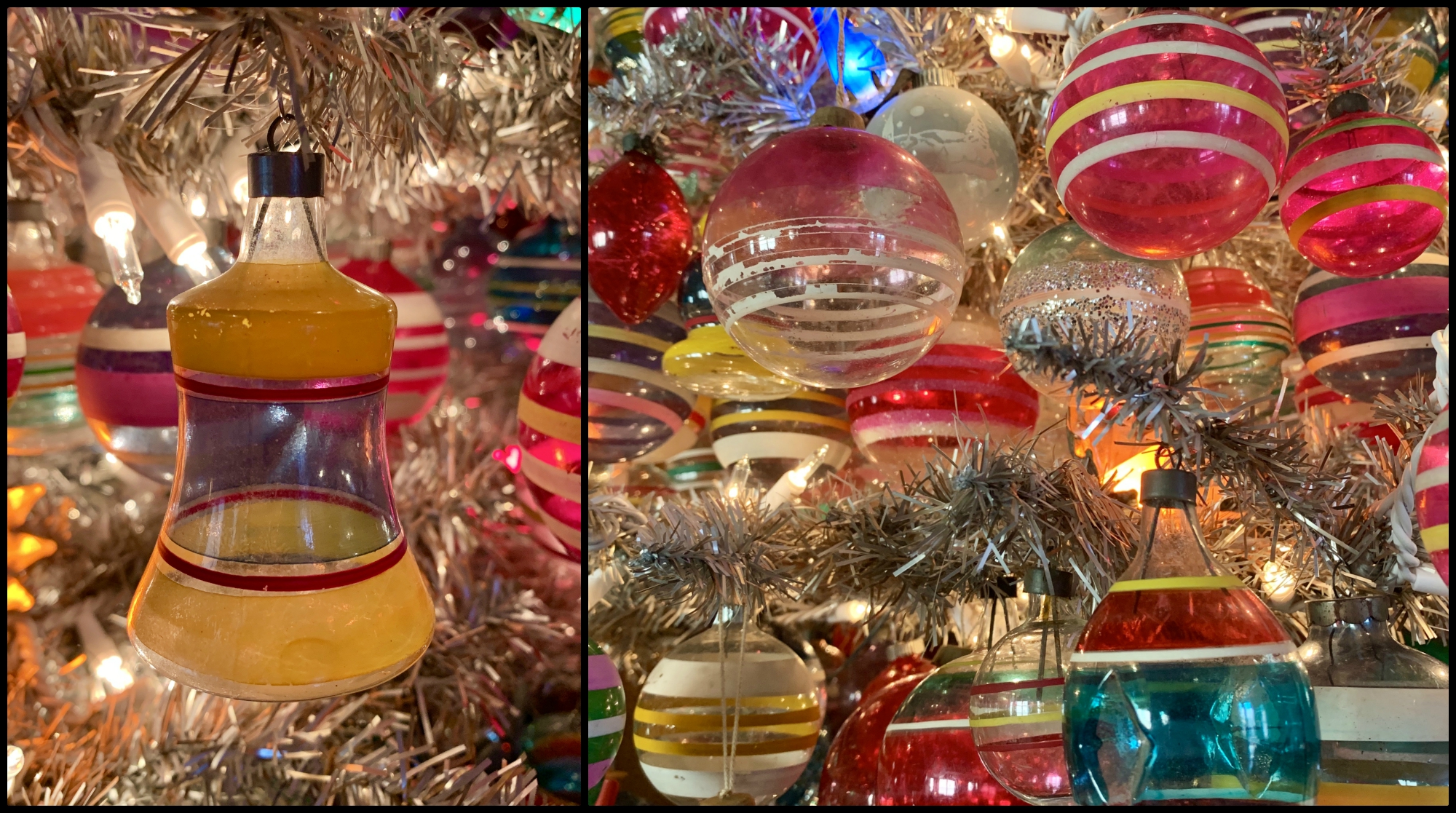 War-Era Ornament Tree Collage