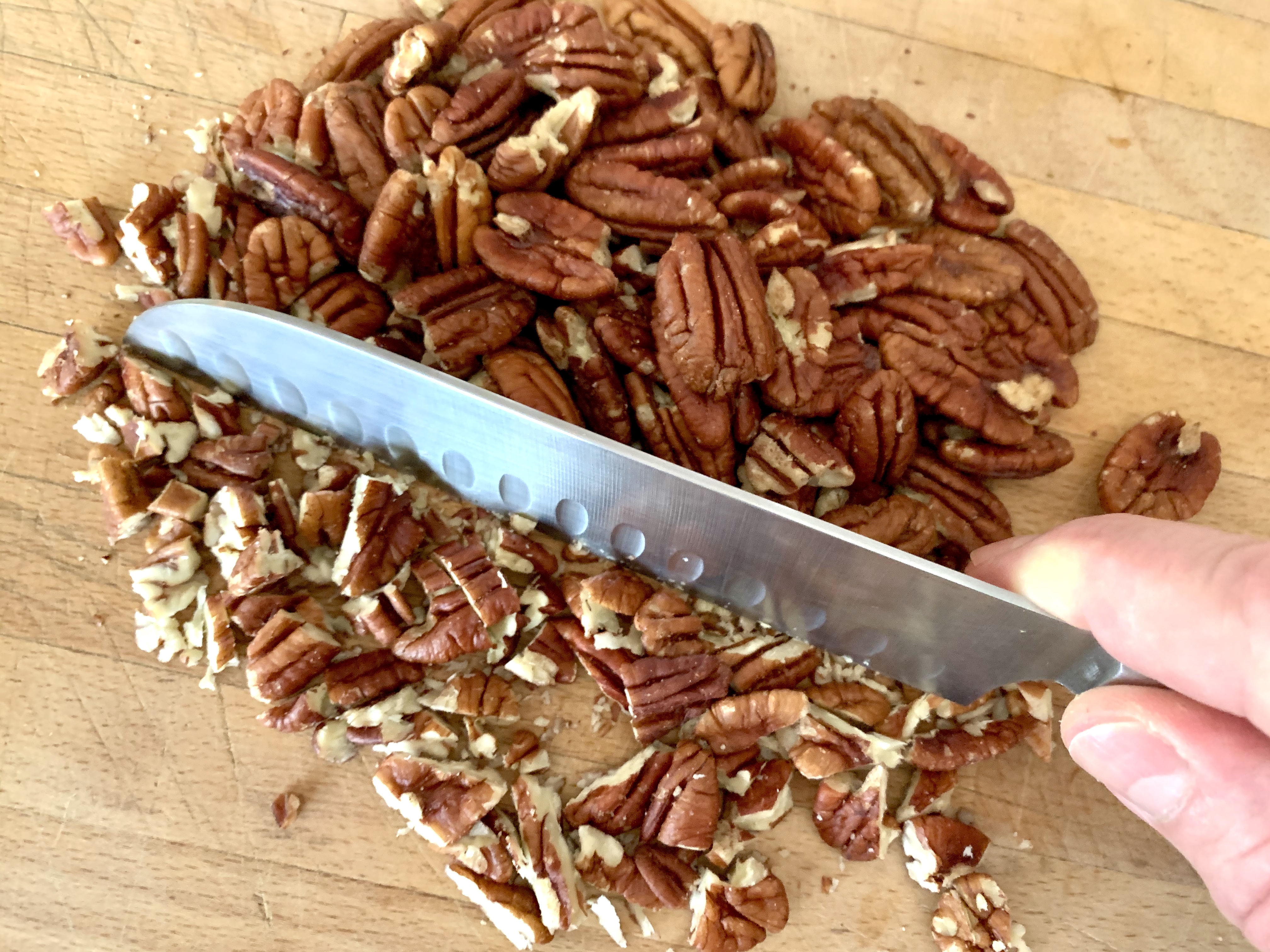 Roughly Chop the Pecans