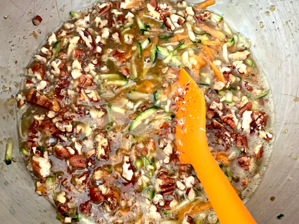 Stir in the Chopepd Pecans