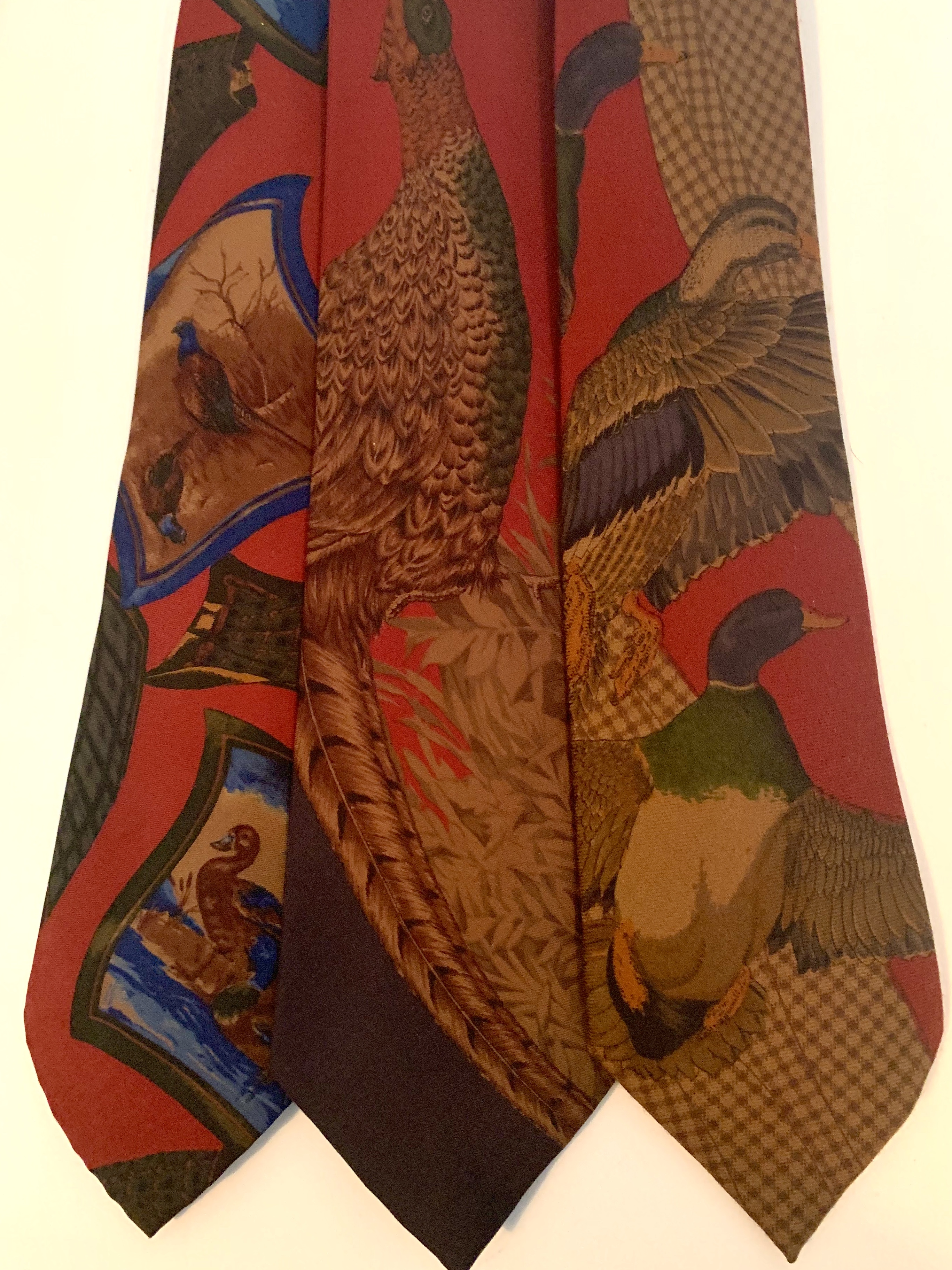 Assortment of Bird Themed Vintage RL Ties