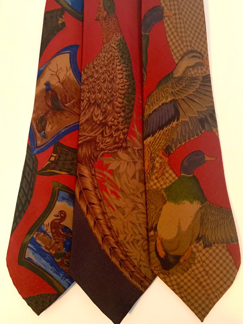 Assortment of Bird Themed Vintage RL Ties