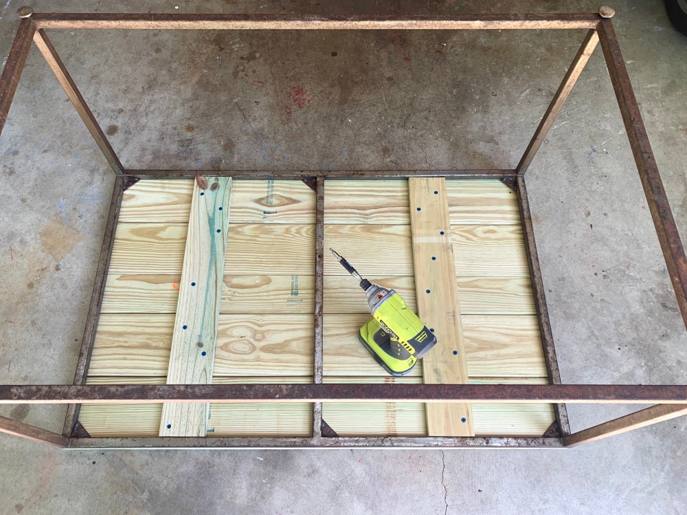 Attach the Wood Top From Underneath