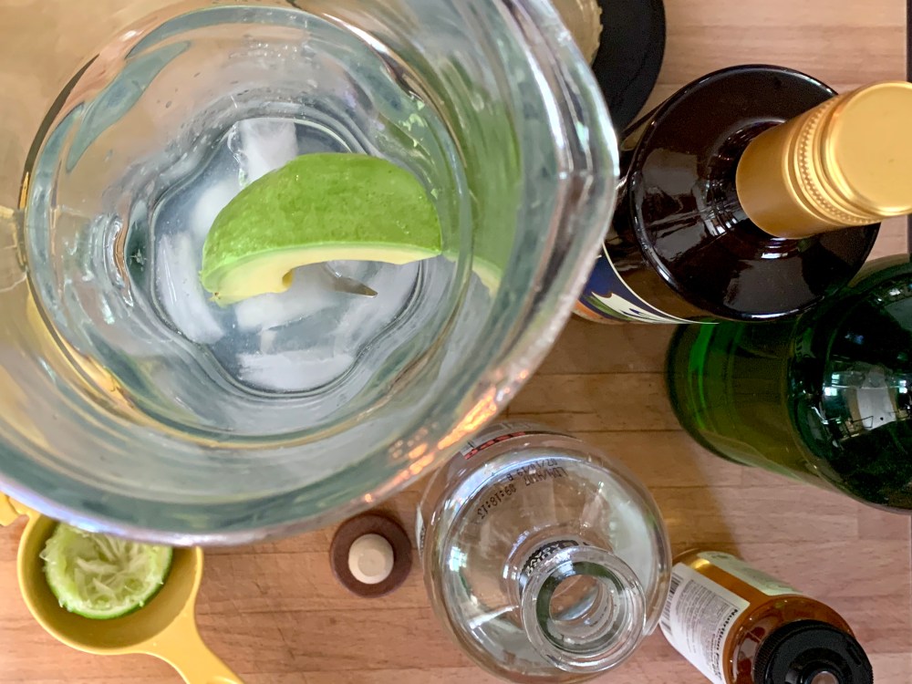 Blending Avocado Margaritas