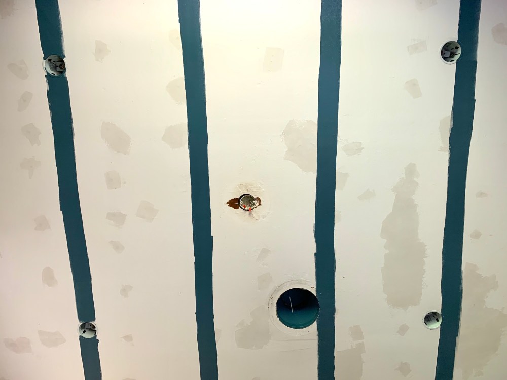 Blue Stripes on Ceiling