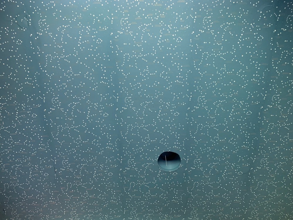 Finished Wallpaper on Ceiling