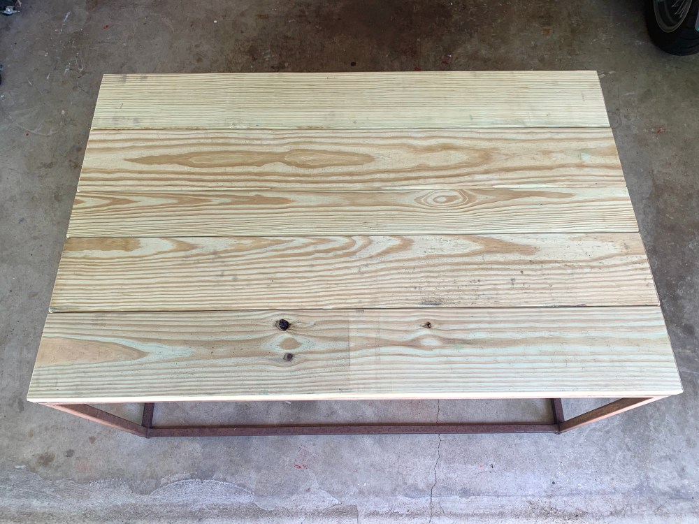 New Pressure Treated Wood Top