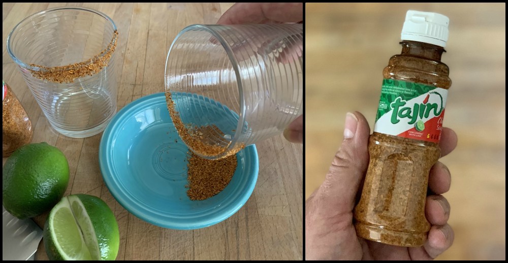 Rim the Glass with Tajin Collage