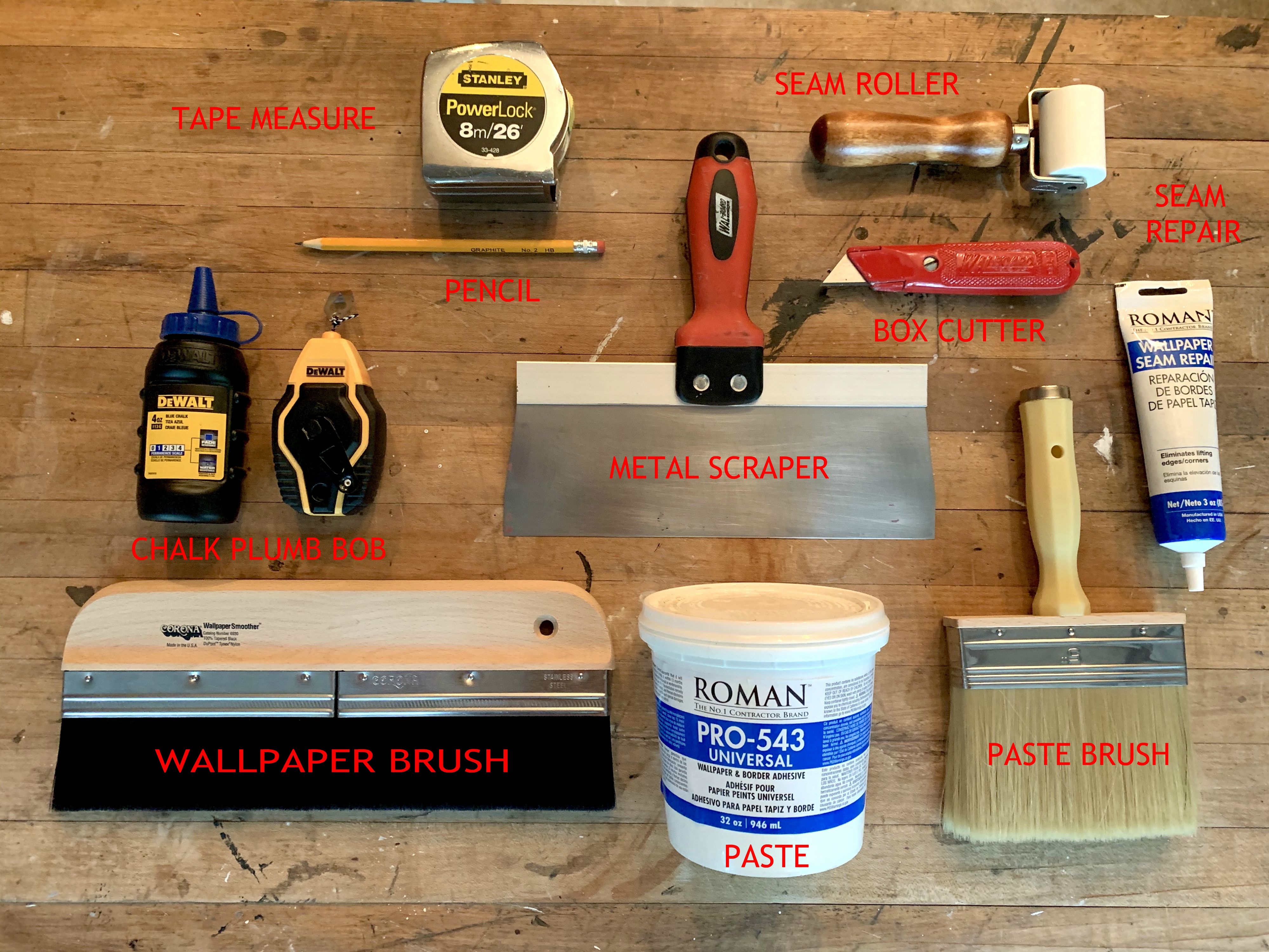 Tools for Wallpapering
